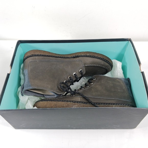 Bluprint Newport Overcast Mens Grey Leather Chukka Boots BP155FT04-OVC10 Size 10 main image 12